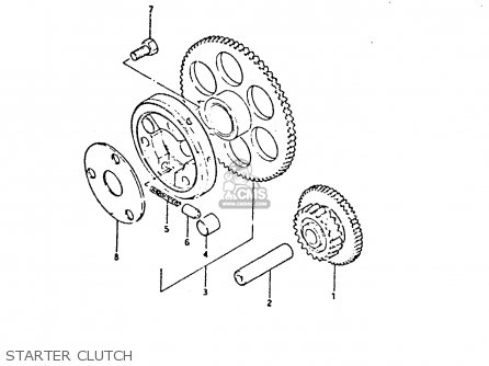 STARTER CLUTCH - GS650G 1981 (X) (E01 E02 E04 E06 E16 E18 E21 E22 E24 E39)