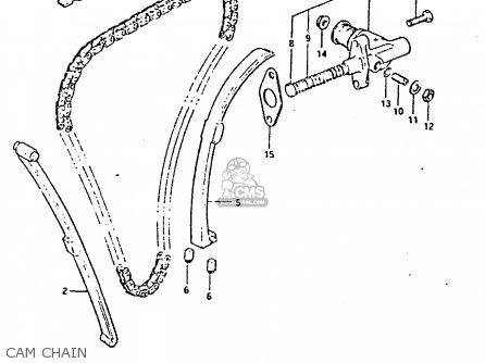 CAM CHAIN - GS650G 1981 (X) (E01 E02 E04 E06 E16 E18 E21 E22 E24 E39)