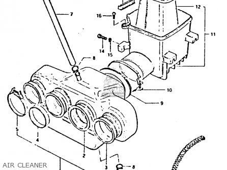 AIR CLEANER - GS650G 1981 (X) (E01 E02 E04 E06 E16 E18 E21 E22 E24 E39)