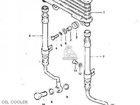 OIL COOLER - GS650G 1981 (X) (E01 E02 E04 E06 E16 E18 E21 E22 E24 E39)