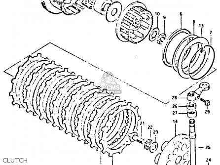 CLUTCH - GS650G 1981 (X) (E01 E02 E04 E06 E16 E18 E21 E22 E24 E39)