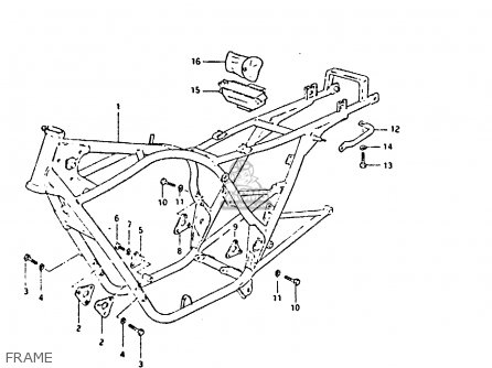 FRAME - GS650G 1981 (X) (E01 E02 E04 E06 E16 E18 E21 E22 E24 E39)