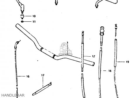 HANDLEBAR - GS650G 1981 (X) (E01 E02 E04 E06 E16 E18 E21 E22 E24 E39)