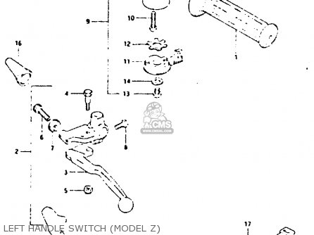 LEFT HANDLE SWITCH (MODEL Z) - GS650G 1981 (X) (E01 E02 E04 E06 E16 E18 E21 E22 E24 E39)