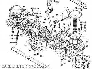 CARBURETOR (MODEL X) - GS650G 1981 (X) USA (E03)