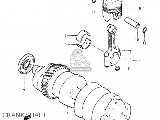 CRANKSHAFT - GS650G 1981 (X) USA (E03)