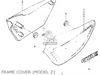 FRAME COVER (MODEL Z) - GS650G 1981 (X) USA (E03)
