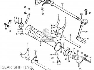 GEAR SHIFTING - GS650G 1981 (X) USA (E03)