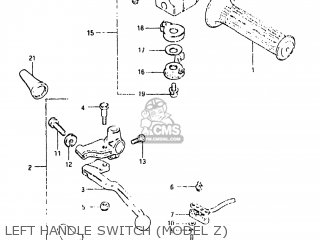 LEFT HANDLE SWITCH (MODEL Z) - GS650G 1981 (X) USA (E03)