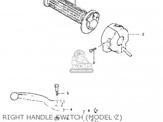 RIGHT HANDLE SWITCH (MODEL Z) - GS650G 1981 (X) USA (E03)