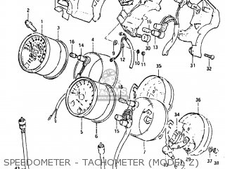 SPEEDOMETER - TACHOMETER (MODEL Z) - GS650G 1981 (X) USA (E03)