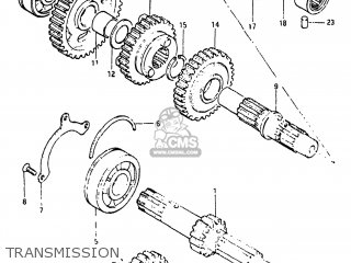 TRANSMISSION - GS650G 1981 (X) USA (E03)
