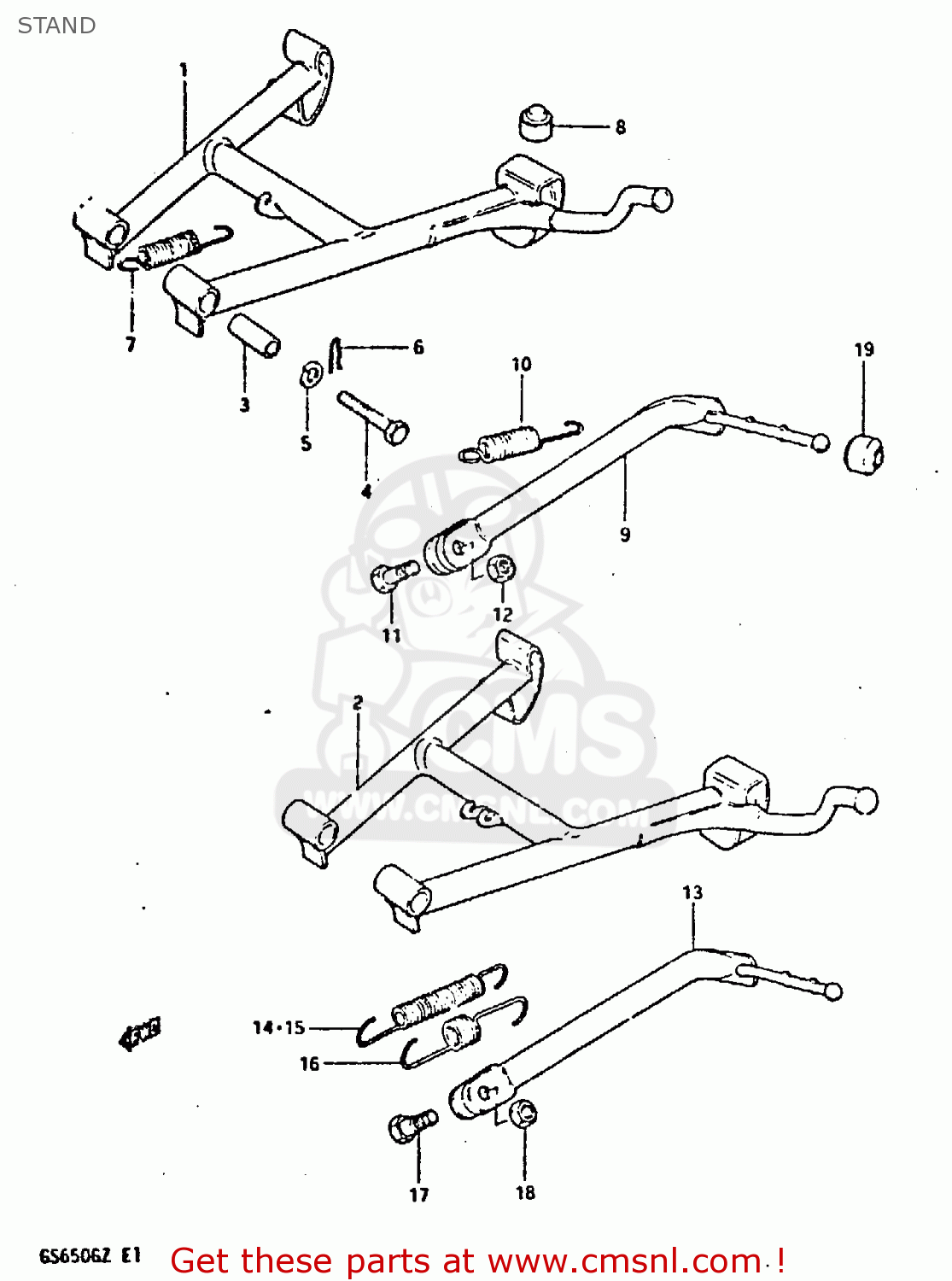 STAND GS650G 1982 (Z) (E01 E02 E04 E06 E16 E18 E21 E22 E24 E39)