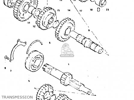 TRANSMISSION - GS650G 1982 (Z) (E01 E02 E04 E06 E16 E18 E21 E22 E24 E39)
