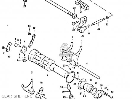 GEAR SHIFTING - GS650G 1982 (Z) (E01 E02 E04 E06 E16 E18 E21 E22 E24 E39)