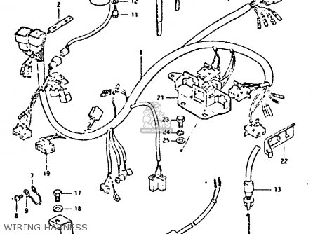 WIRING HARNESS - GS650G 1982 (Z) (E01 E02 E04 E06 E16 E18 E21 E22 E24 E39)