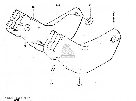 FRAME COVER - GS650G 1982 (Z) (E01 E02 E04 E06 E16 E18 E21 E22 E24 E39)