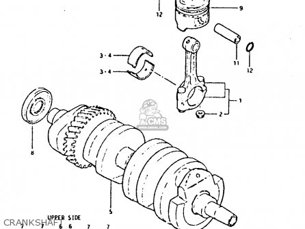 CRANKSHAFT - GS650G 1982 (Z) (E01 E02 E04 E06 E16 E18 E21 E22 E24 E39)