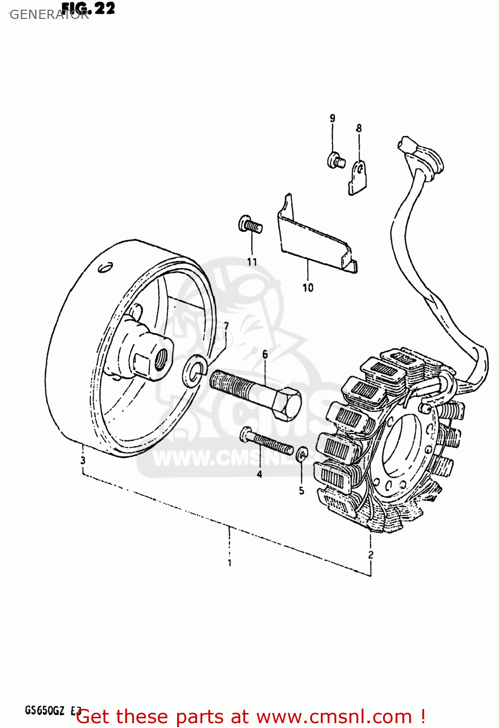 GENERATOR GS650G 1982 (Z) USA (E03)