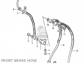 FRONT BRAKE HOSE - GS650G 1982 (Z) USA (E03)