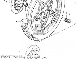 FRONT WHEEL - GS650G 1982 (Z) USA (E03)
