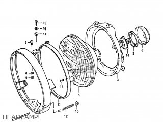 HEADLAMP - GS650G 1982 (Z) USA (E03)