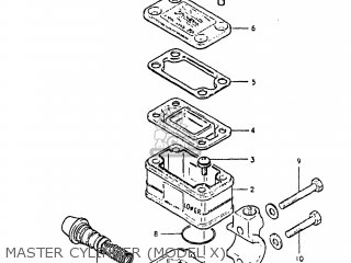 MASTER CYLINDER (MODEL X) - GS650G 1982 (Z) USA (E03)