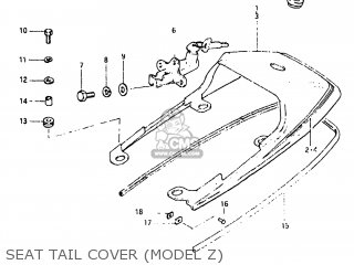 SEAT TAIL COVER (MODEL Z) - GS650G 1982 (Z) USA (E03)