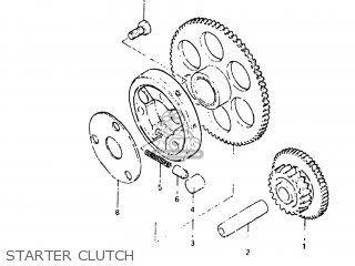 STARTER CLUTCH - GS650G 1982 (Z) USA (E03)