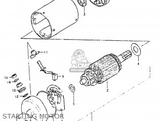 STARTING MOTOR - GS650G 1982 (Z) USA (E03)