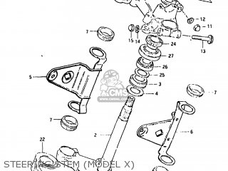 STEERING STEM (MODEL X) - GS650G 1982 (Z) USA (E03)