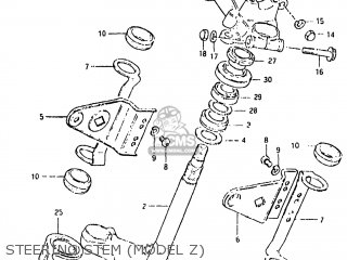 STEERING STEM (MODEL Z) - GS650G 1982 (Z) USA (E03)