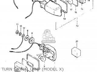 TURN SIGNAL LAMP (MODEL X) - GS650G 1982 (Z) USA (E03)