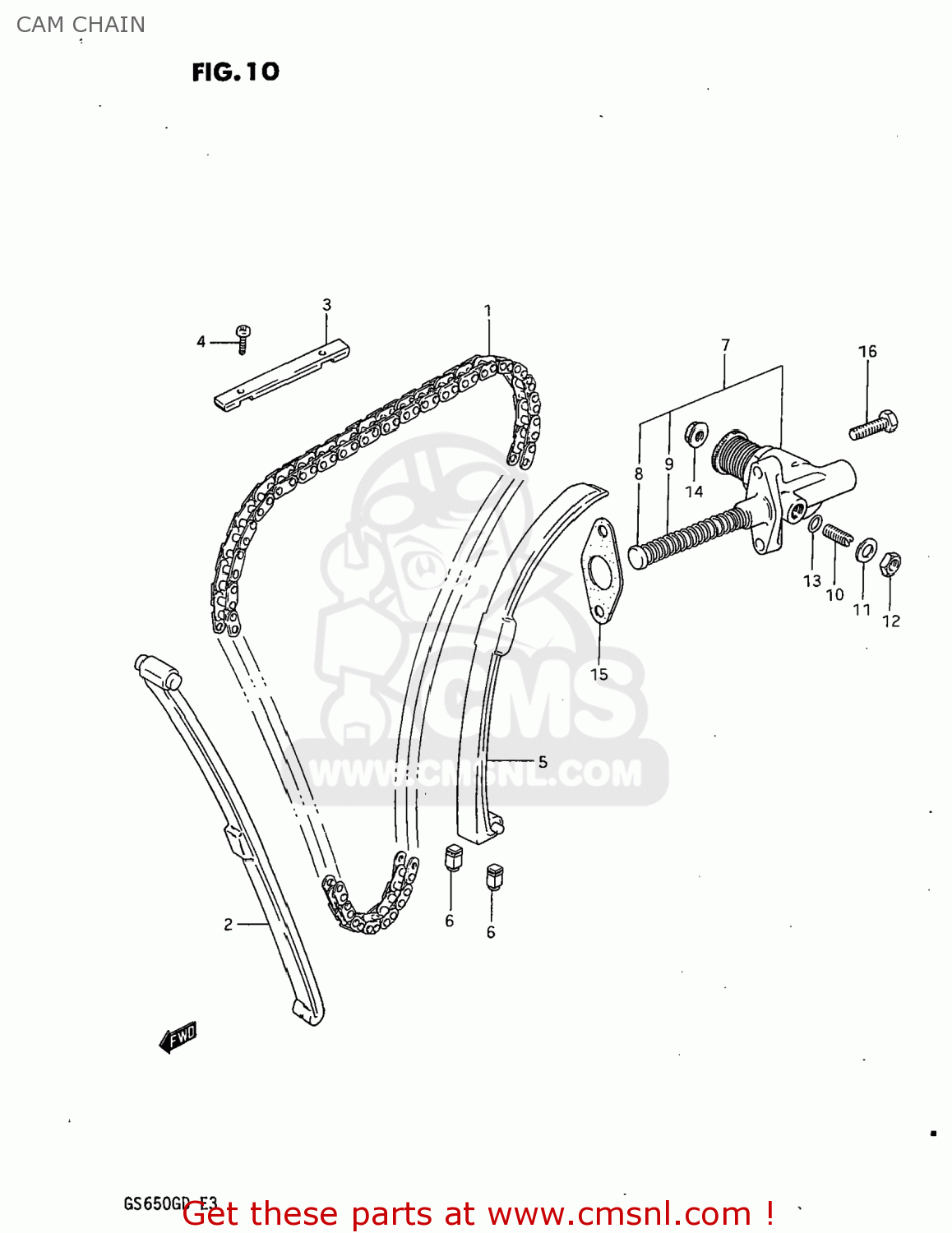 CAM CHAIN GS650G 1983 (D) USA (E03)
