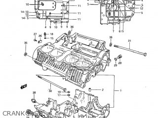 CRANKCASE - GS650G 1983 (D) USA (E03)