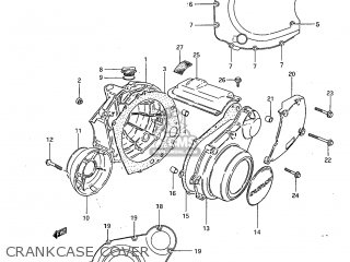 CRANKCASE COVER - GS650G 1983 (D) USA (E03)