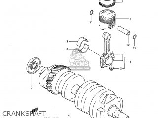 CRANKSHAFT - GS650G 1983 (D) USA (E03)