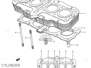 CYLINDER - GS650G 1983 (D) USA (E03)