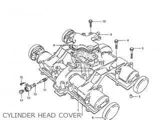 CYLINDER HEAD COVER - GS650G 1983 (D) USA (E03)