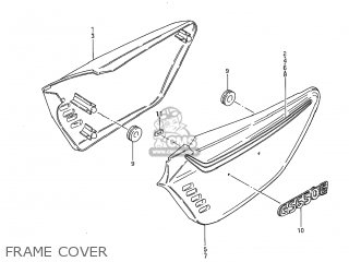 FRAME COVER - GS650G 1983 (D) USA (E03)