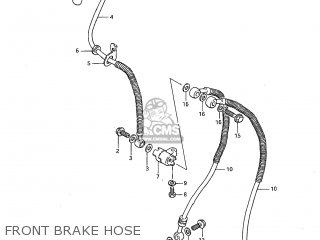 FRONT BRAKE HOSE - GS650G 1983 (D) USA (E03)
