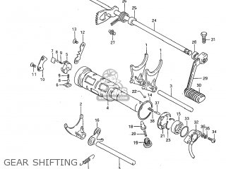 GEAR SHIFTING - GS650G 1983 (D) USA (E03)