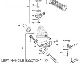 LEFT HANDLE SWITCH - GS650G 1983 (D) USA (E03)