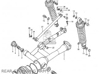 REAR SWINGING ARM - GS650G 1983 (D) USA (E03)