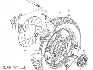 REAR WHEEL - GS650G 1983 (D) USA (E03)