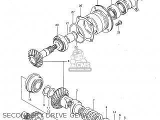 SECONDARY DRIVE GEAR - GS650G 1983 (D) USA (E03)
