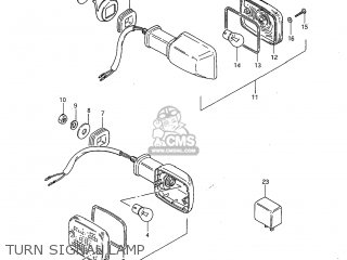 TURN SIGNAL LAMP - GS650G 1983 (D) USA (E03)