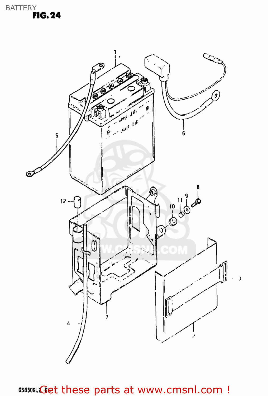 BATTERY GS650GL 1981 (X) USA (E03)