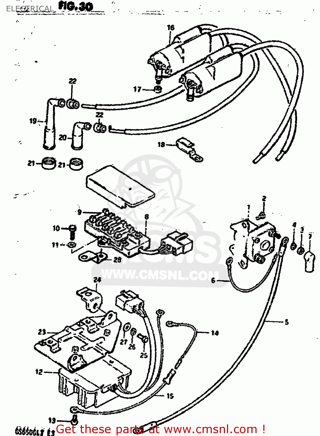 ELECTRICAL GS650GL 1981 (X) USA (E03)