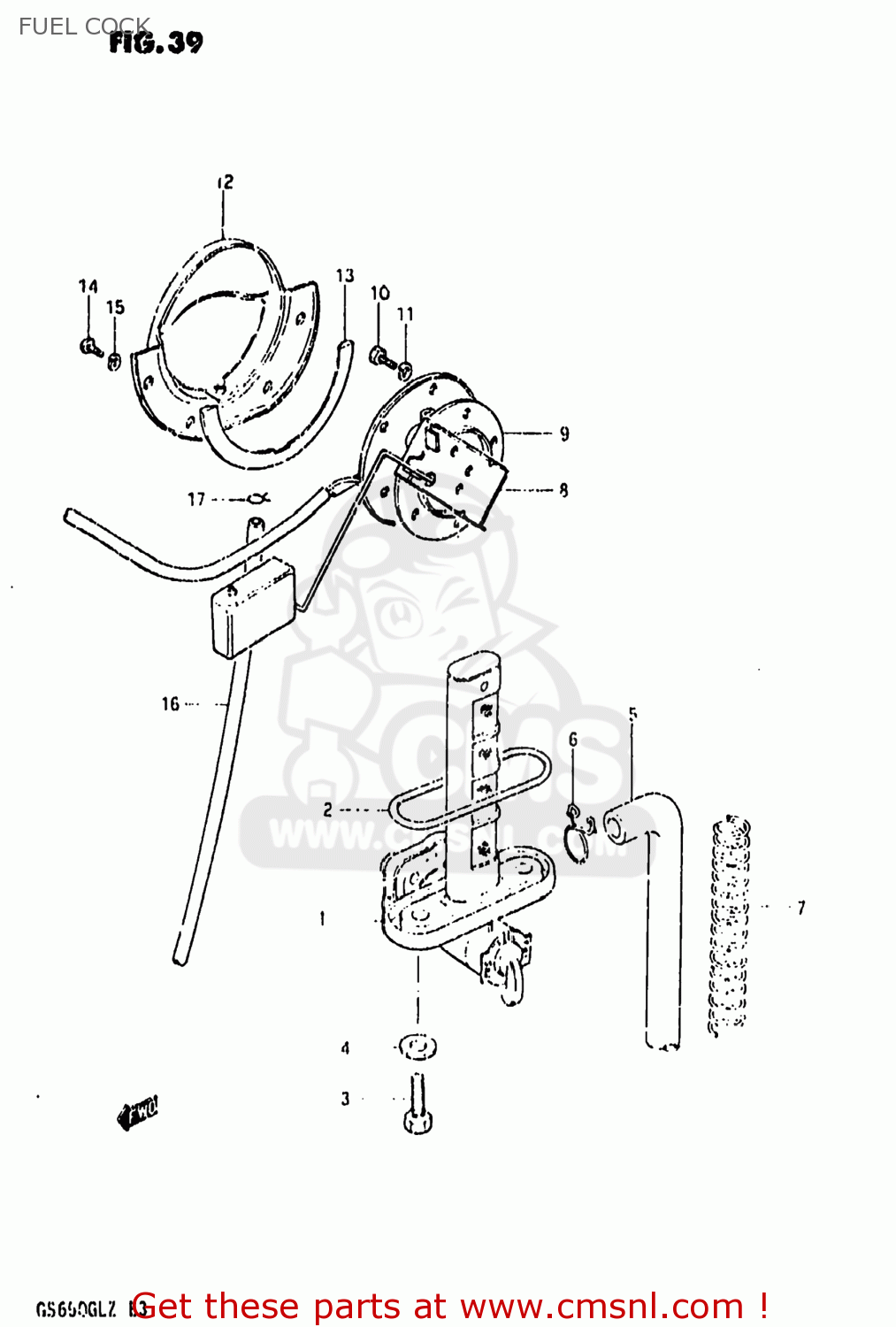 FUEL COCK GS650GL 1981 (X) USA (E03)